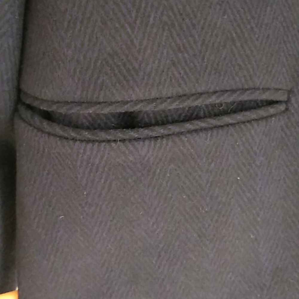 Theory L purple/black wool jacket. - Picture 6 of 9